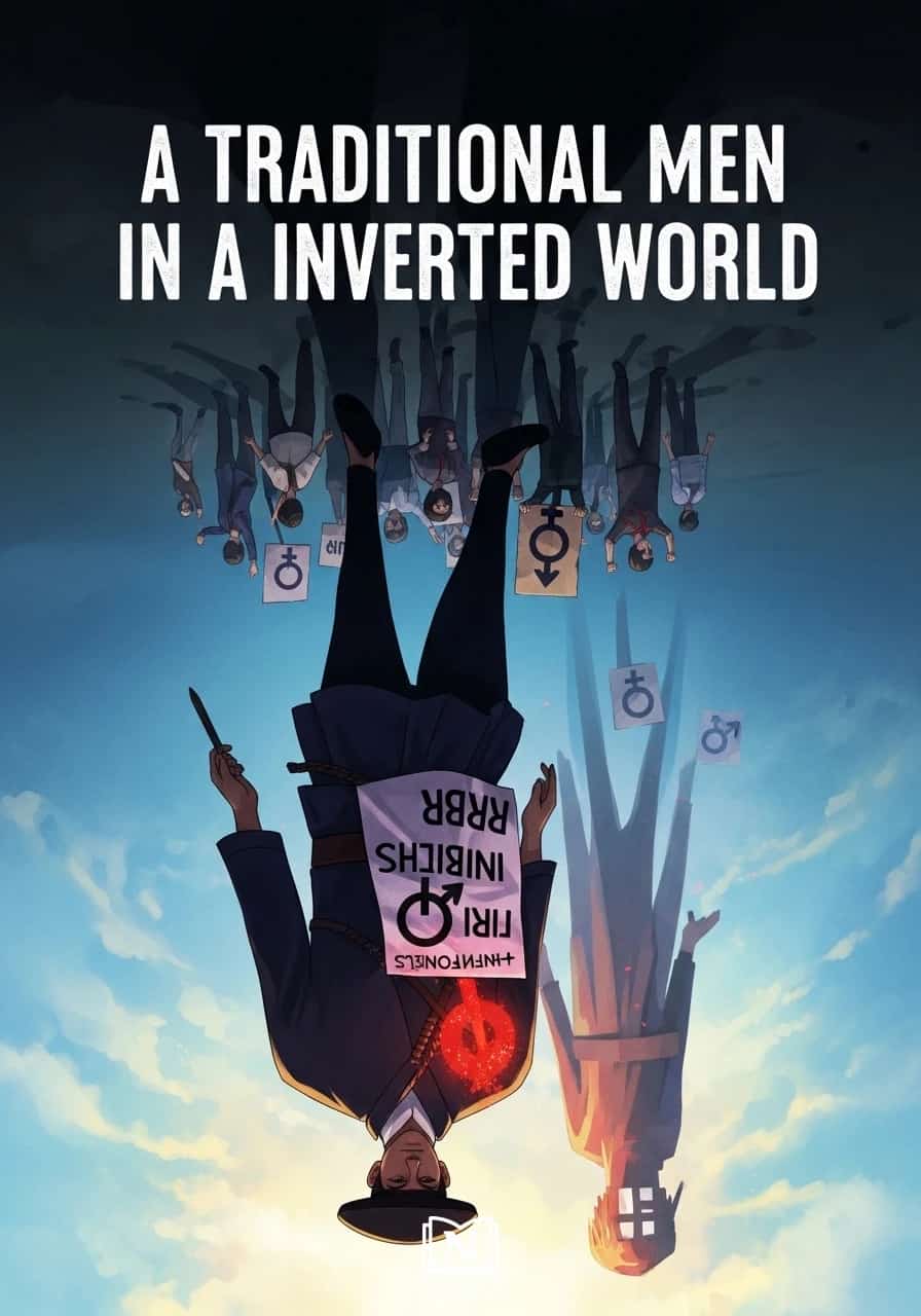 A traditional men in a inverted world
