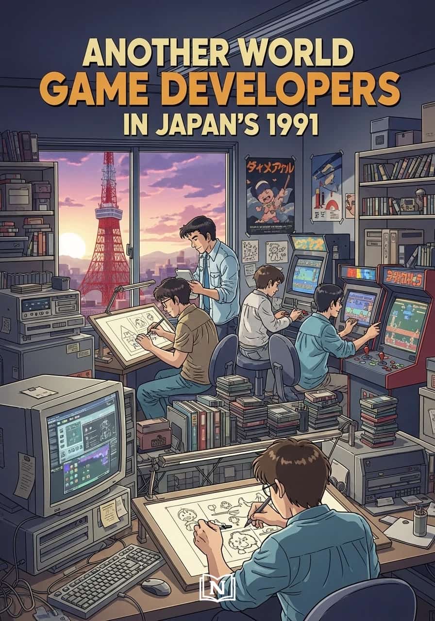 Another world Game Developers in Japan`s 1991 cover