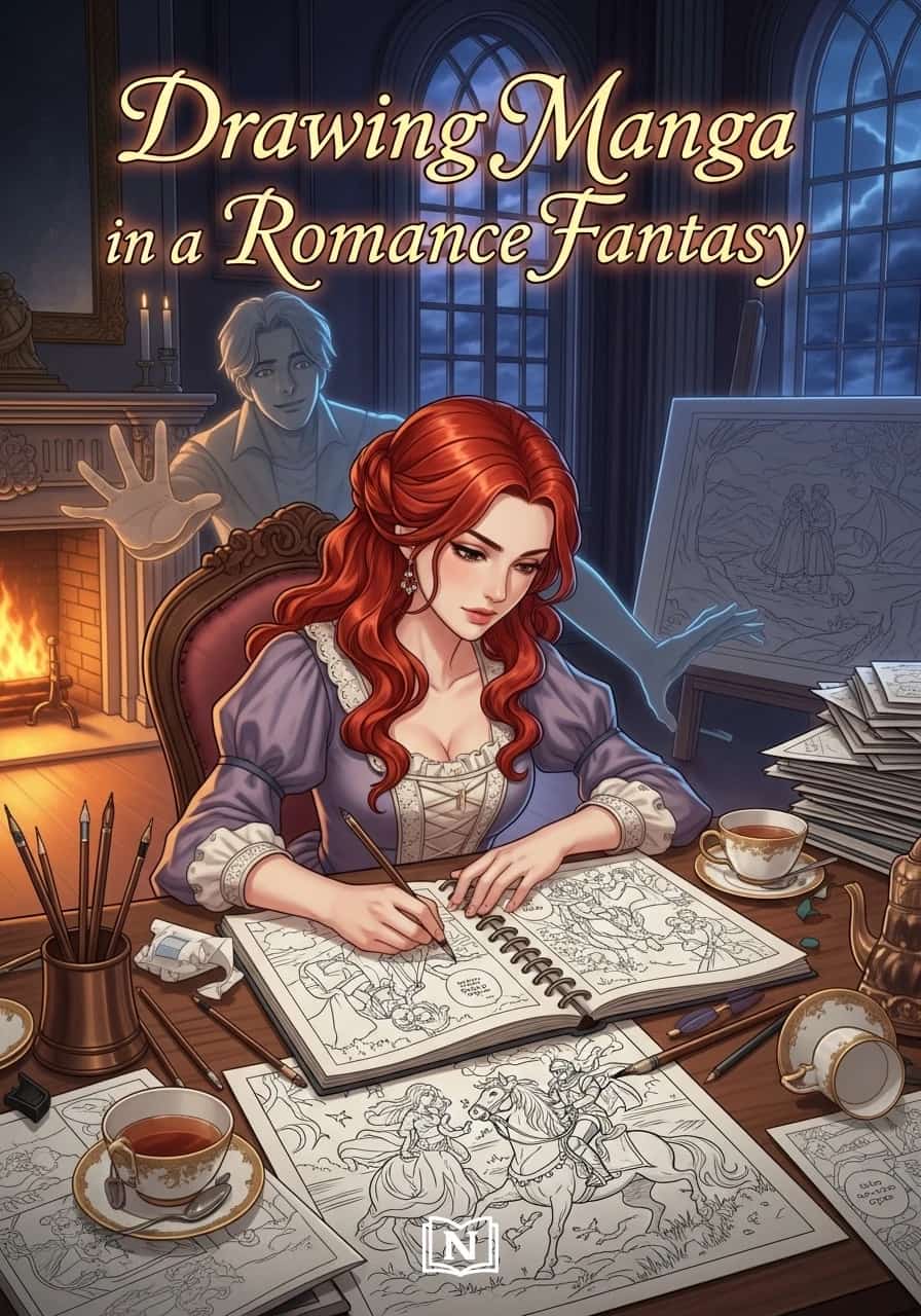 Drawing Manga in a Romance Fantasy cover