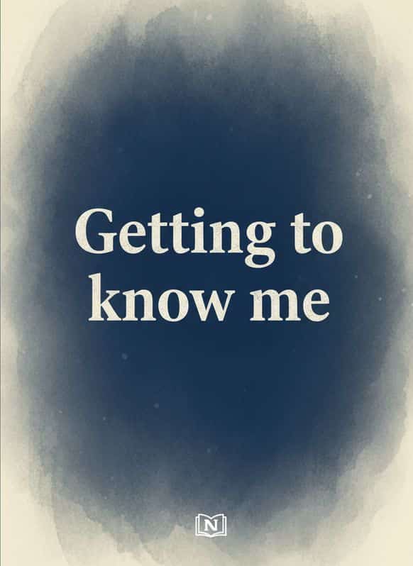 Getting to know me cover