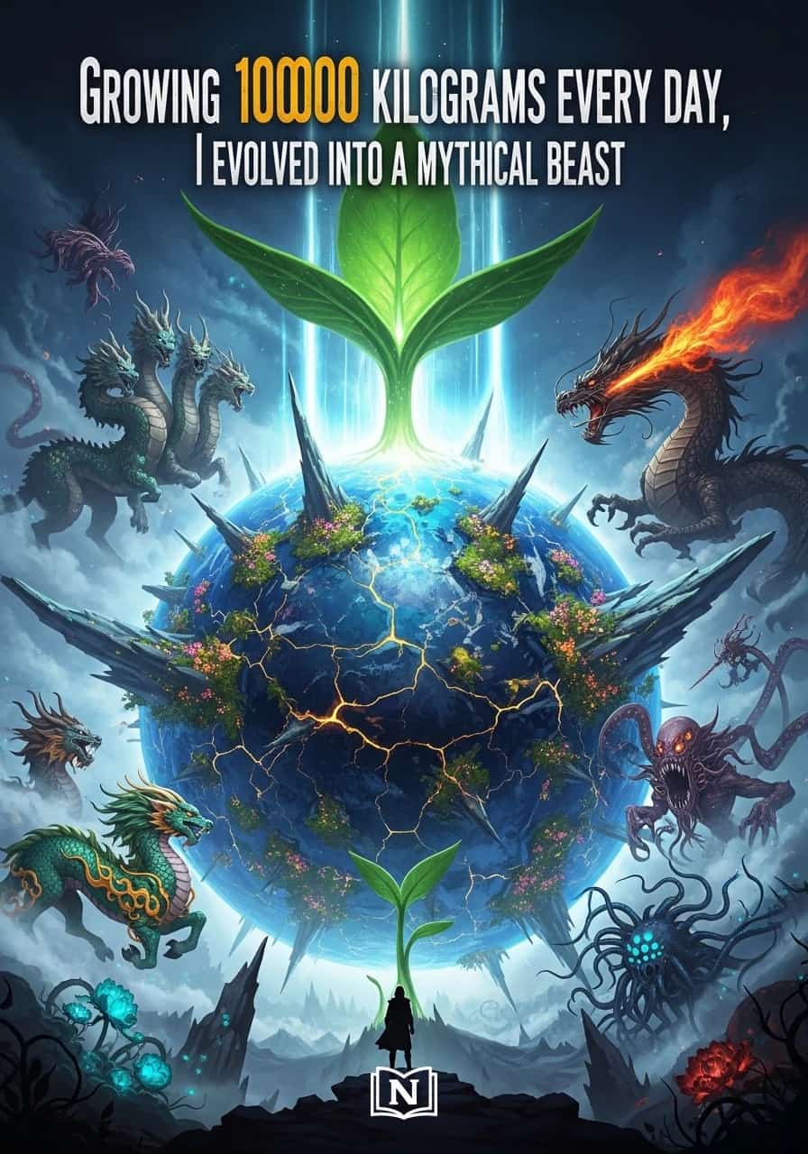 Growing 10000 kilograms every day, I evolved into a mythical beast cover