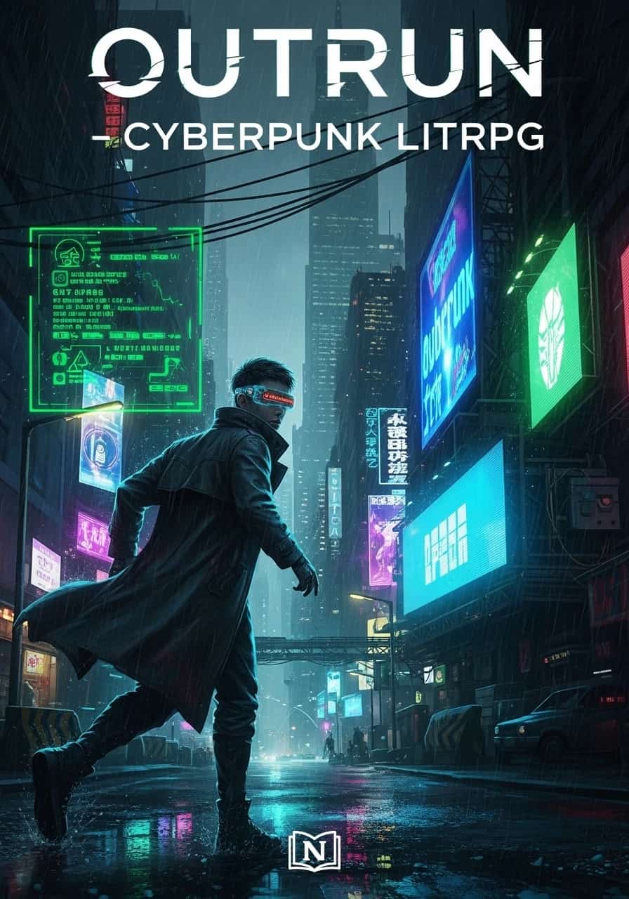 Outrun – Cyberpunk LitRPG cover