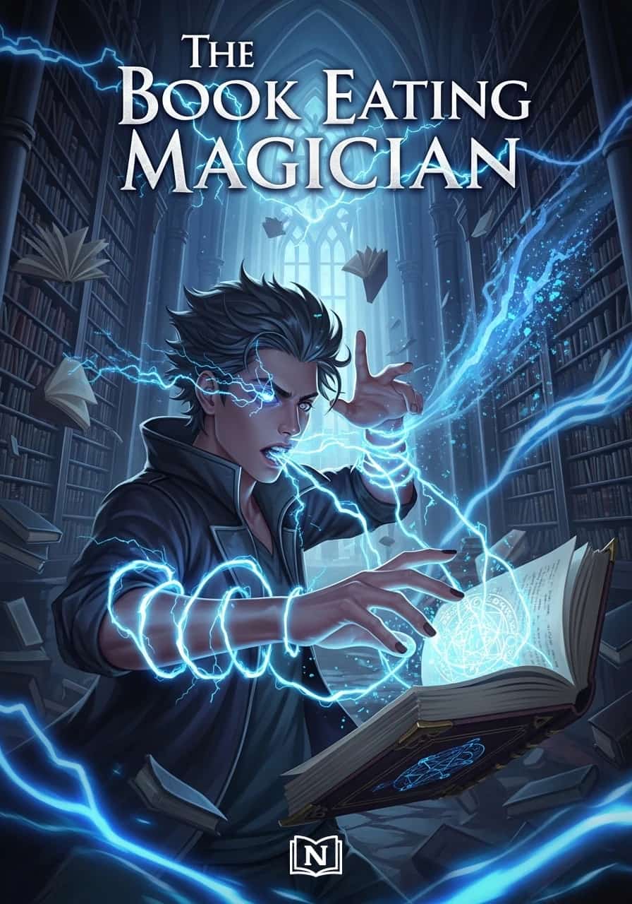 The Book Eating Magician cover