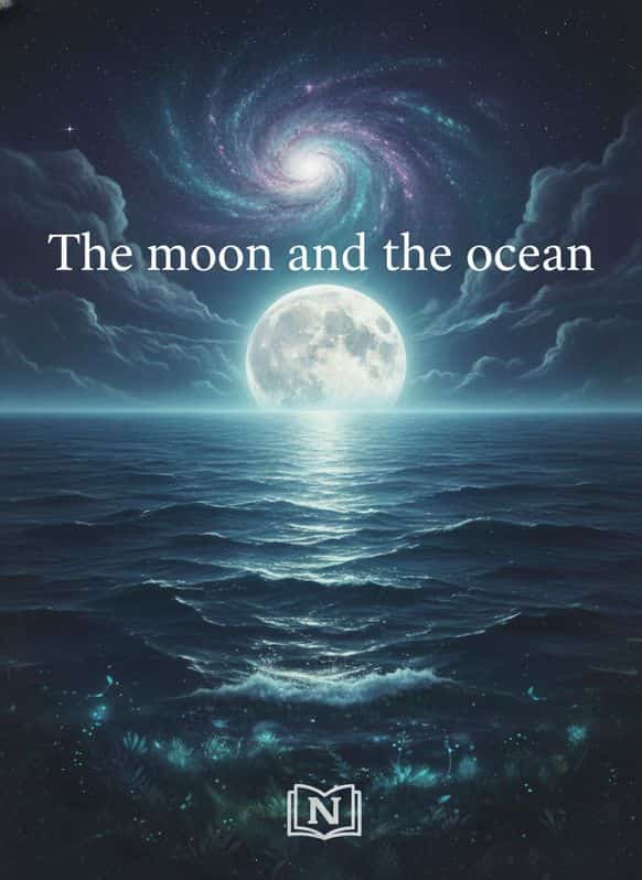 The moon and the ocean cover