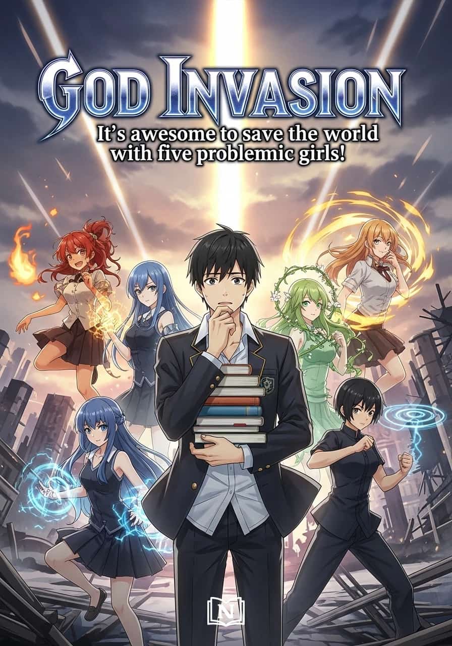 God Invasion: It's awesome to save the world with five problematic girls! cover