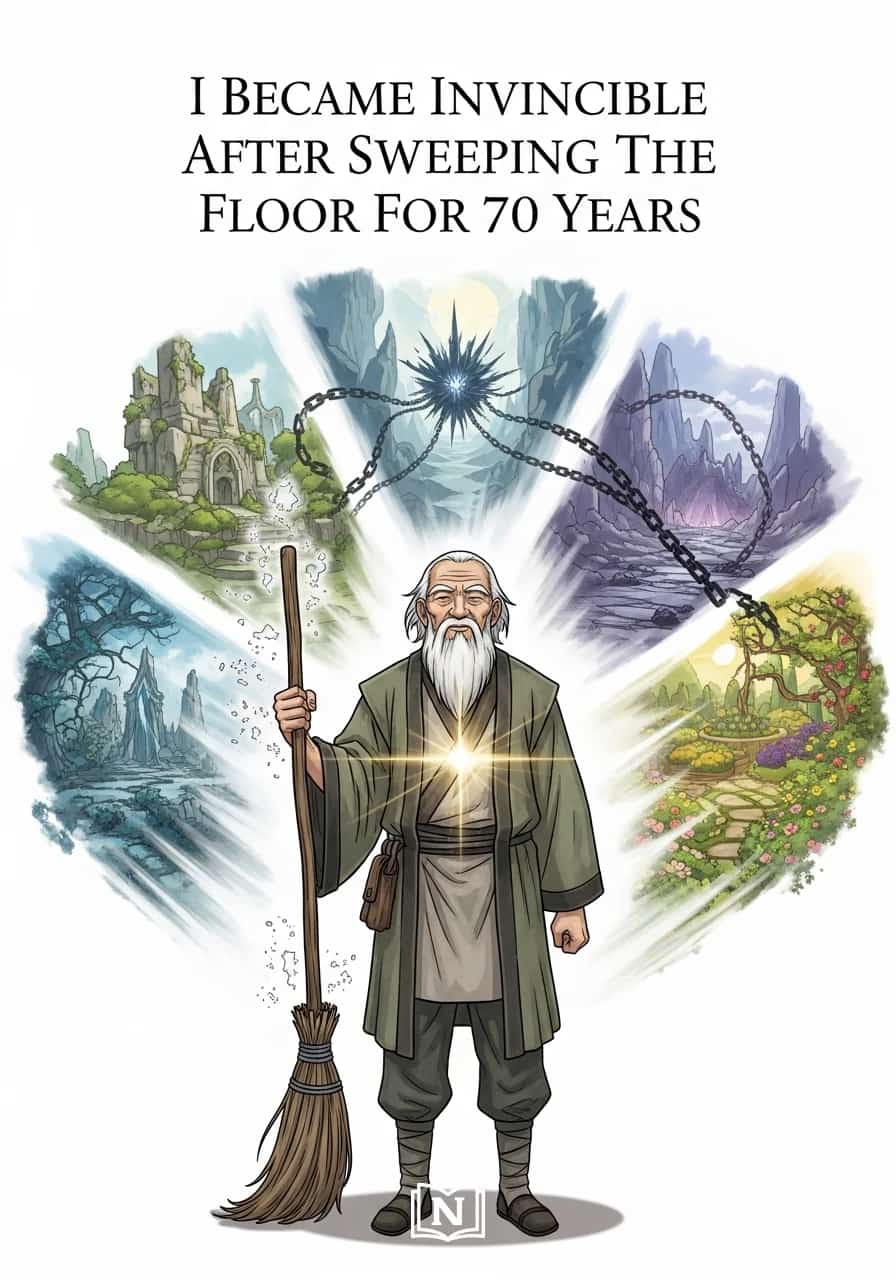 I Became Invincible After Sweeping The Floor For 70 Years cover