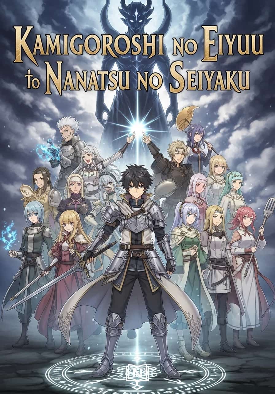 Kamigoroshi no Eiyuu to Nanatsu no Seiyaku cover